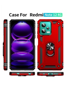 Противоударен червен гръб Zore за Xiaomi Redmi Note 12 4G