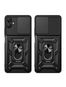 Противоударен черен гръб Camera Cover за Samsung A05