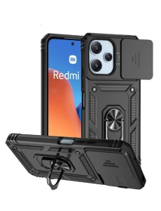 Противоударен черен калъф Camera Cover за Xiaomi Redmi 12 4G 5G