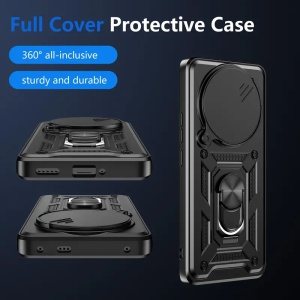 Противоударен черен гръб Camera Cover за Xiaomi Redmi Note 15 Pro 5G