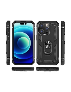 Противоударен черен гръб Zore за IPHONE 14 Pro със защита от удари и надрасквания