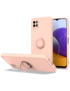 Светло Розов Гръб Ring Silicone Venus за Samsung A22 5G
