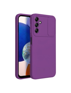 Силиконов гръб CAMSHIELD лилав за Samsung A14