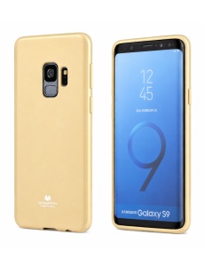 Силиконов Гръб Jelly Case в златно за Samsung S9
