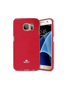 Силиконов Гръб Jelly Case в тъмно розово за Samsung S6