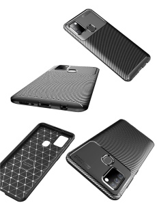 Силикон калъф Carbon за Samsung A21s