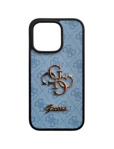 Син Силиконов Гръб с Декупаж Guess Design 2HC за iPhone 16 Pro