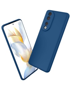 Син силиконов гръб POLY за HONOR 90