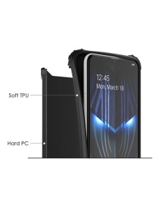 Удароустойчив черен гръб Bronya за Samsung Galaxy A10