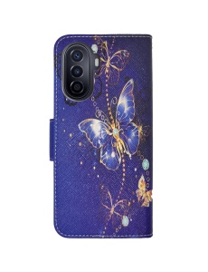 Цветен кожен калъф тип тефтер за телефон Fancy Picture за Huawei Nova Y70 с място за карти и банкноти