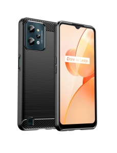 Черен калъф Top Carbon за Realme C35
