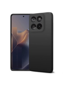 Черен силиконов гръб POLY за Moto Edge 60 Moto Edge 60 Fusion