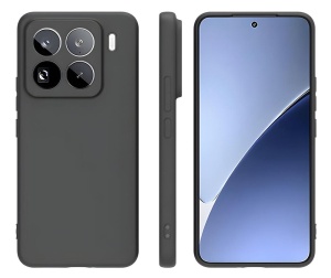 Черен силиконов гръб POLY за Xiaomi Mi 15