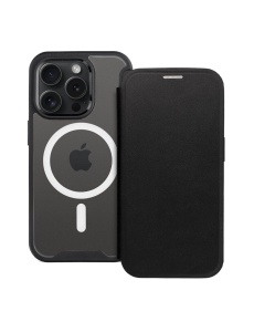 Черен Smart MagSafe калъф за iPhone 16 Pro