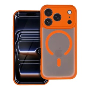 Case for iPhone 16 PRO MAX Full Matte Mag Cover compatible with MagSafe orange