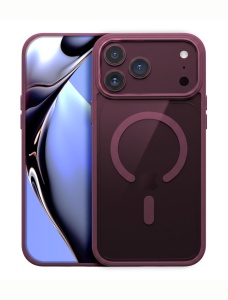 Color Clear Mag case for iPhone 18 Pro Max, череша