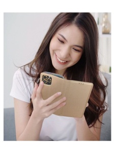 Kалъф тефтер златен KARE за SAMSUNG A20e за защита на дисплея и гърба