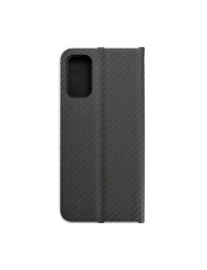 Kалъф тефтер черен CARBON WITH FRAME за Samsung A02S