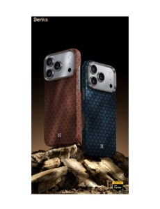 Kevlar Benks Case MagSafe за iPhone 17 Pro blue с прецизни изрязвания за камера и бутони