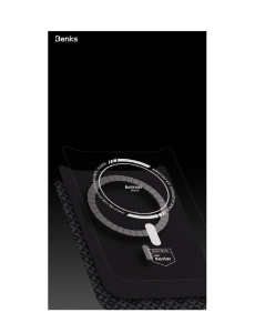 Kevlar Benks Case MagSafe with silicone за iPhone 17 Pro Max black със защита от удари и надрасквания