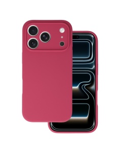 Вишнев силиконов гръб POLY за iPhone 18 Pro