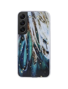 Елегантен ВИСОКОКАЧЕСТВЕН силиконов калъф Gold Glam за Samsung S22