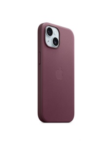 Елегантен Оригинален кейс за iPhone 15 Бордо
