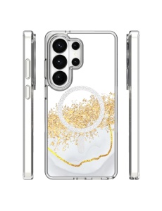 Елегантен "Epoxy Mag Case" гръб в бяло за Samsung Galaxy S26 Ultra - Img 2