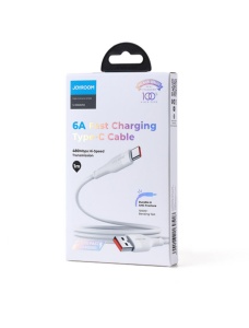 Кабел Joyroom USB към TYPE C Fast Charging 6А с дължина 1 метър