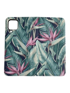 Калъф тип тефтер за телефон Summer Flower за Samsung A22 4G за защита на дисплея и гърба