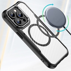 Карбонов Гръб Defender Carbon с MagSafe за iPhone 15 Pro