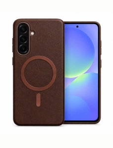 Кейс Gentleman Mag Cover за Samsung Galaxy A26, съвместим с MagSafe – кафяв