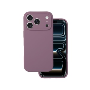 Лилав силиконов гръб POLY за iPhone 17 Pro Max