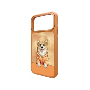 Оранжев Гръб с корги "Nimmy Case" за iPhone 17 Pro - Img 2