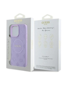 Оригинален лилав кейс MagSafe Guess за IPHONE 16 Pro Max