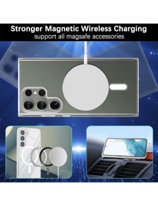 Прозрачен гръб MagSafe за Samsung S24 Ultra