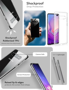 Прозрачен гръб TPU за Samsung S10