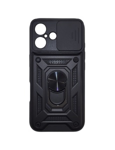 Противоударен черен гръб Camera Cover за iPhone 16