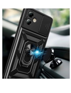 Противоударен черен калъф Camera Cover за Motorola Moto G84 със защита от удари и надрасквания