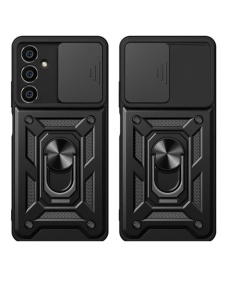 Противоударен черен кейс Camera Cover за Samsung A14 със защита от удари и надрасквания