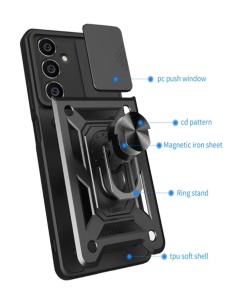 Противоударен черен кейс Camera Cover за Samsung A34 със защита от удари и надрасквания