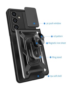 Противоударен черен кейс Camera Cover за Samsung A54 със защита от удари и надрасквания