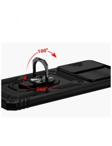 Противоударен черен калъф Camera Cover за Samsung S23 със защита от удари и надрасквания
