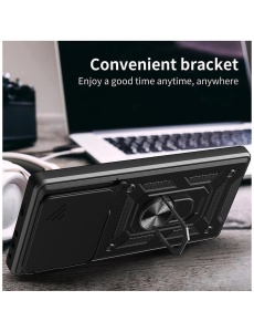 Противоударен черен кейс Camera Cover за Xiaomi Mi 15