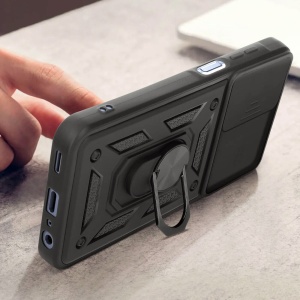 Противоударен черен калъф Camera Cover за Xiaomi Redmi 15 със защита от удари и надрасквания