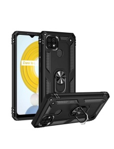 Противоударен черен калъф Zore за Realme C21Y