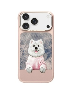 Розов Гръб със самоед "Nimmy Case" за iPhone 18 Pro Max