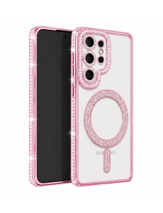 Светло Розов Гръб "Bling MagSafe" за Samsung Galaxy S26 Ultra