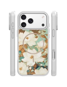 Сив гръб с декупаж и MagSafe "Golden Autumn" за iPhone 18 Pro Max - Img 3