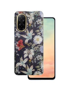 Силиконов гръб с картинка цветя Glow Glam за Xiaomi Redmi A5